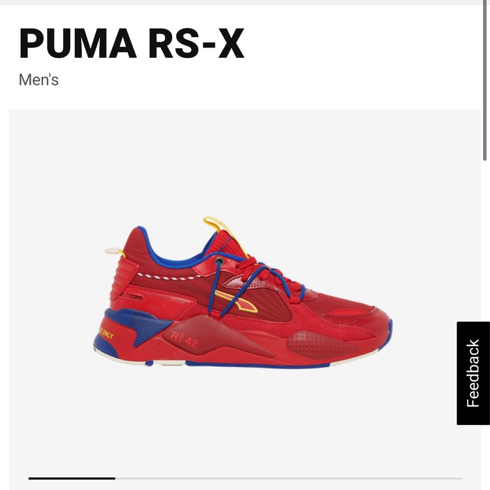 Men Puma RS-X Firecracker running shoe in size 12